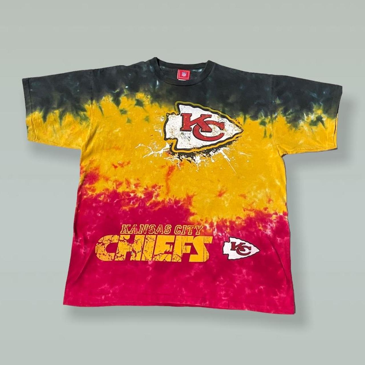 NFL Kansas City Chiefs Tie Dye T Shirt Stock Id... Depop