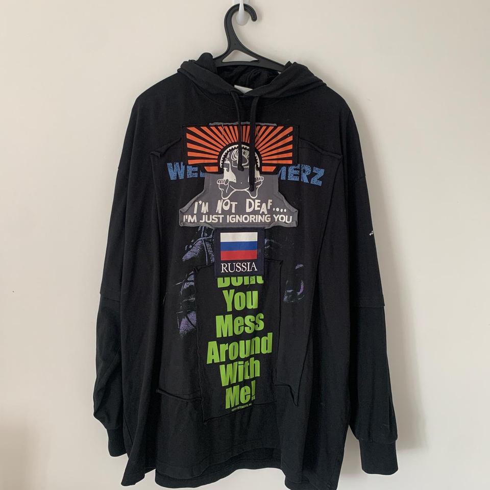 Vetements 2024 patchwork hoodie