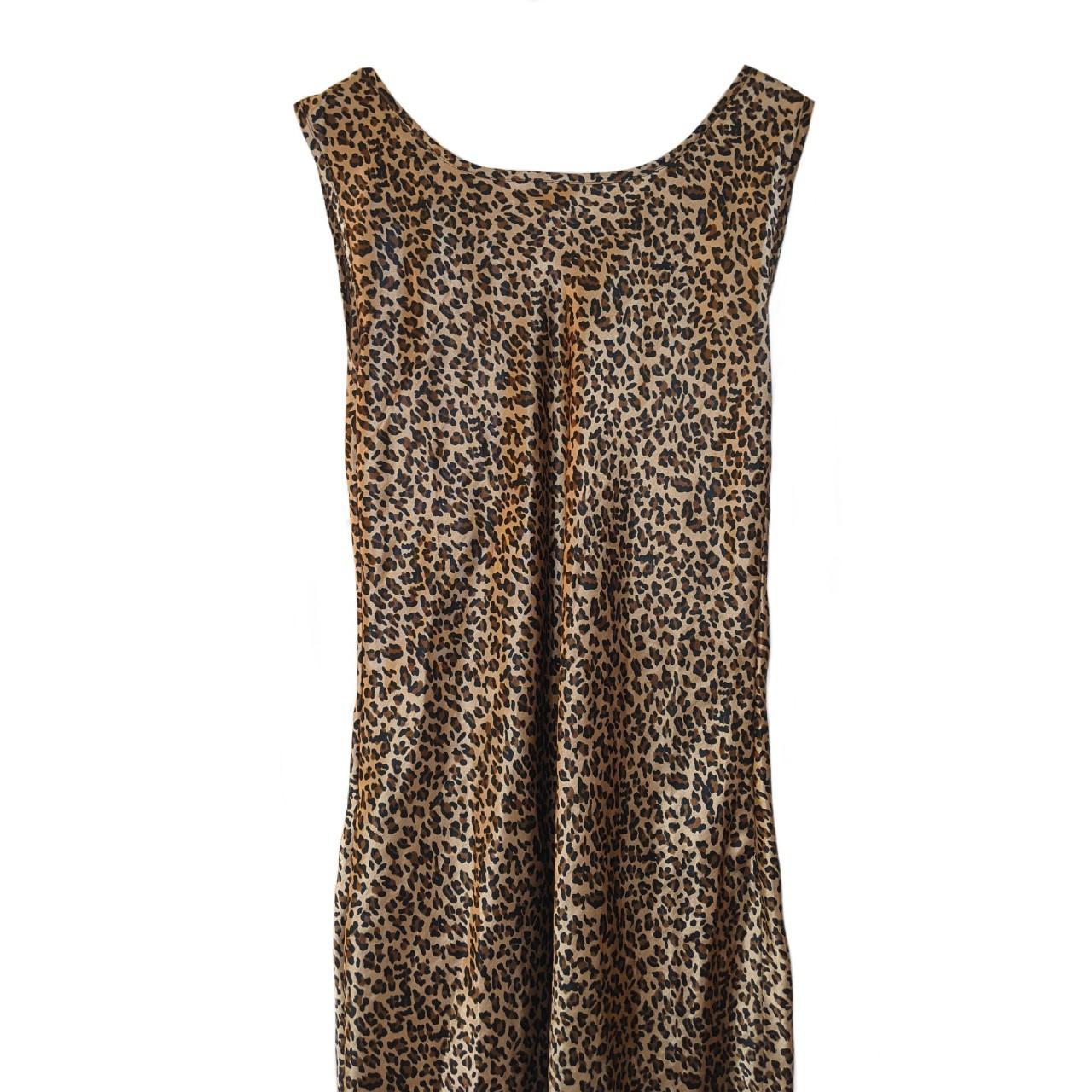 90s leopard print slip dress Details - Maxi... - Depop