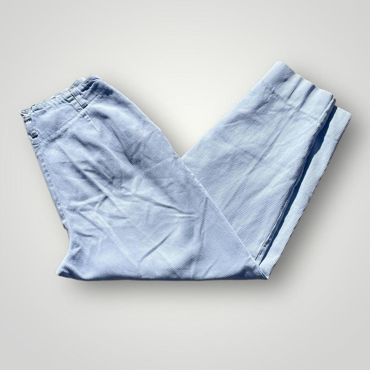 Vintage Women’s Baby Blue Corduroy Pants Like... Depop
