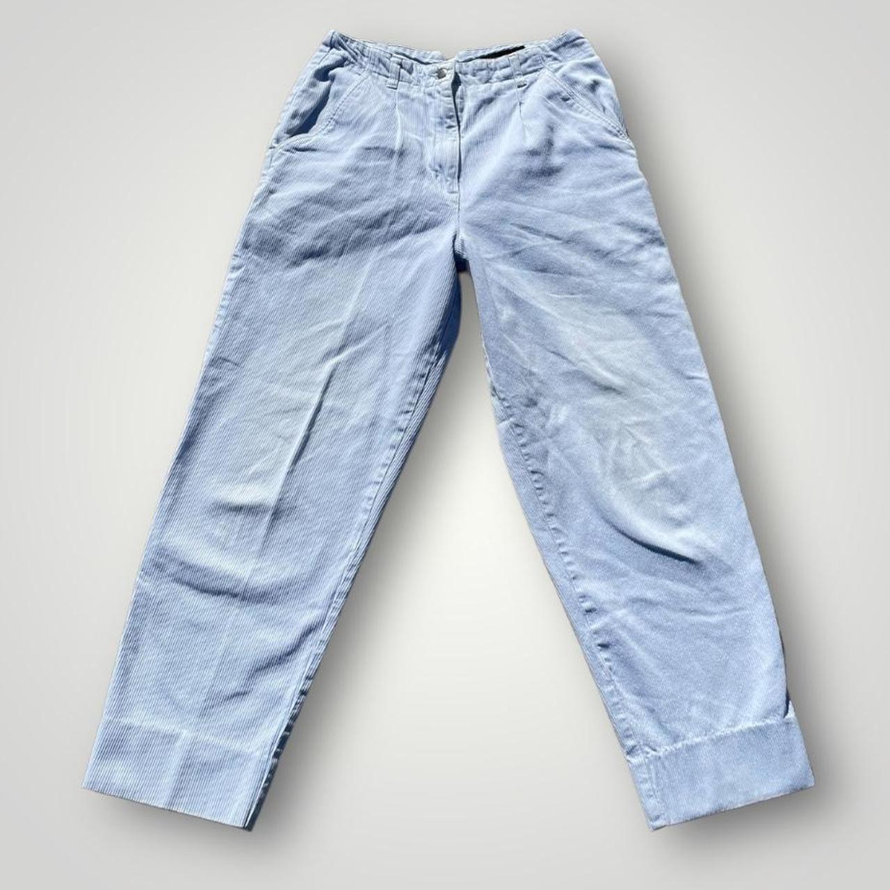 Vintage Women’s Baby Blue Corduroy Pants Like... Depop