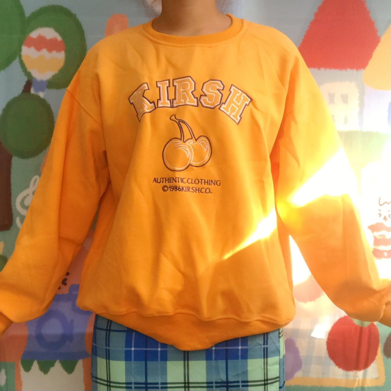 Women's Orange Sweatshirt | Depop