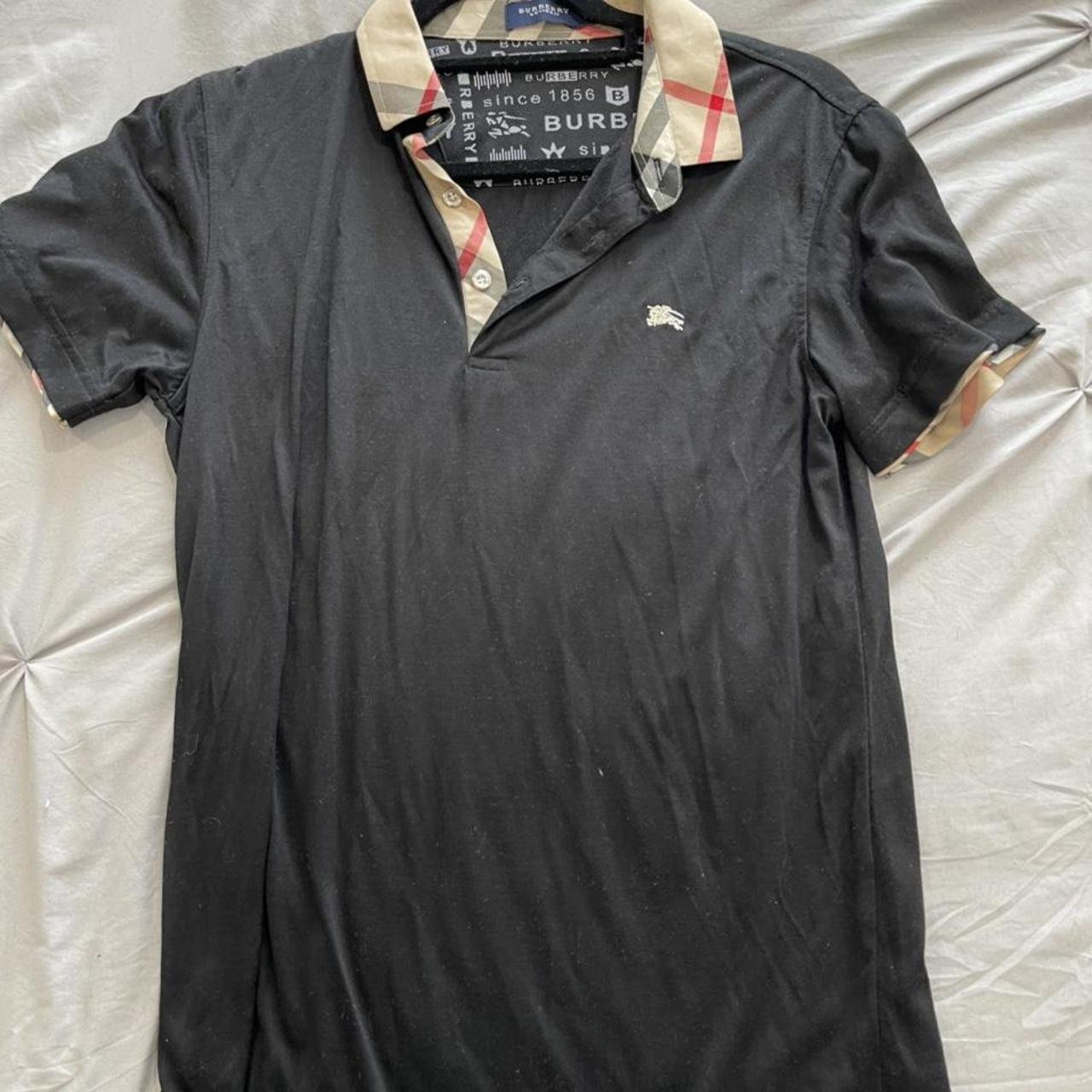 Burberry Men's Black Polo-shirts | Depop