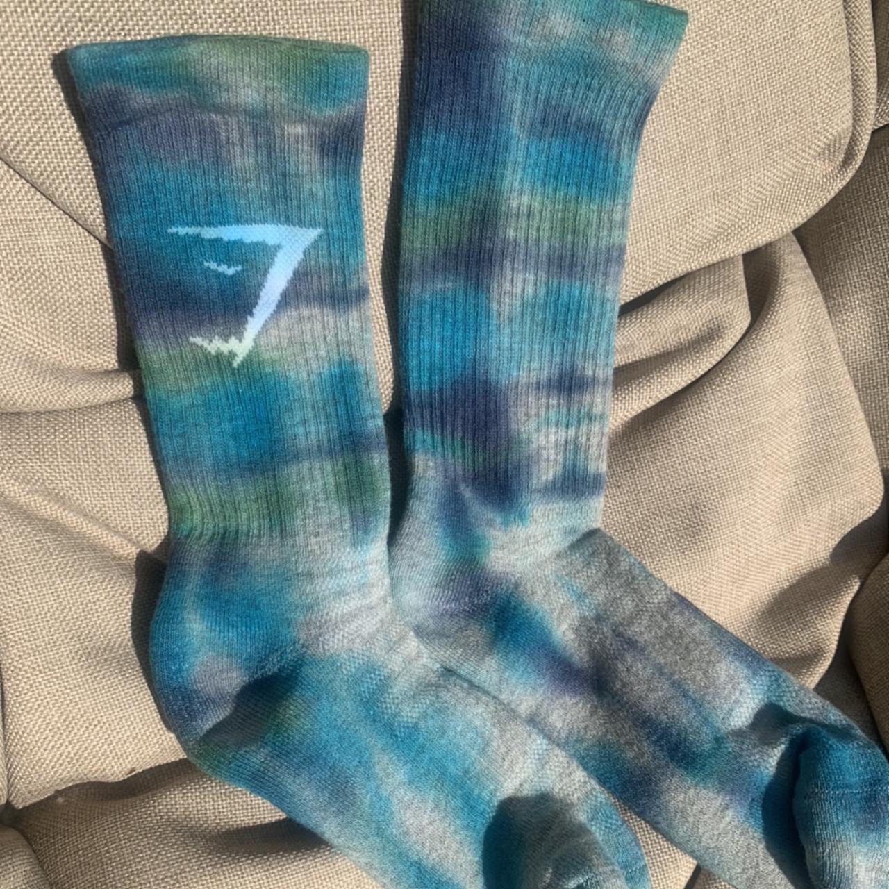 Gymshark Cushion Crew Socks Tie dyed by hand - Depop