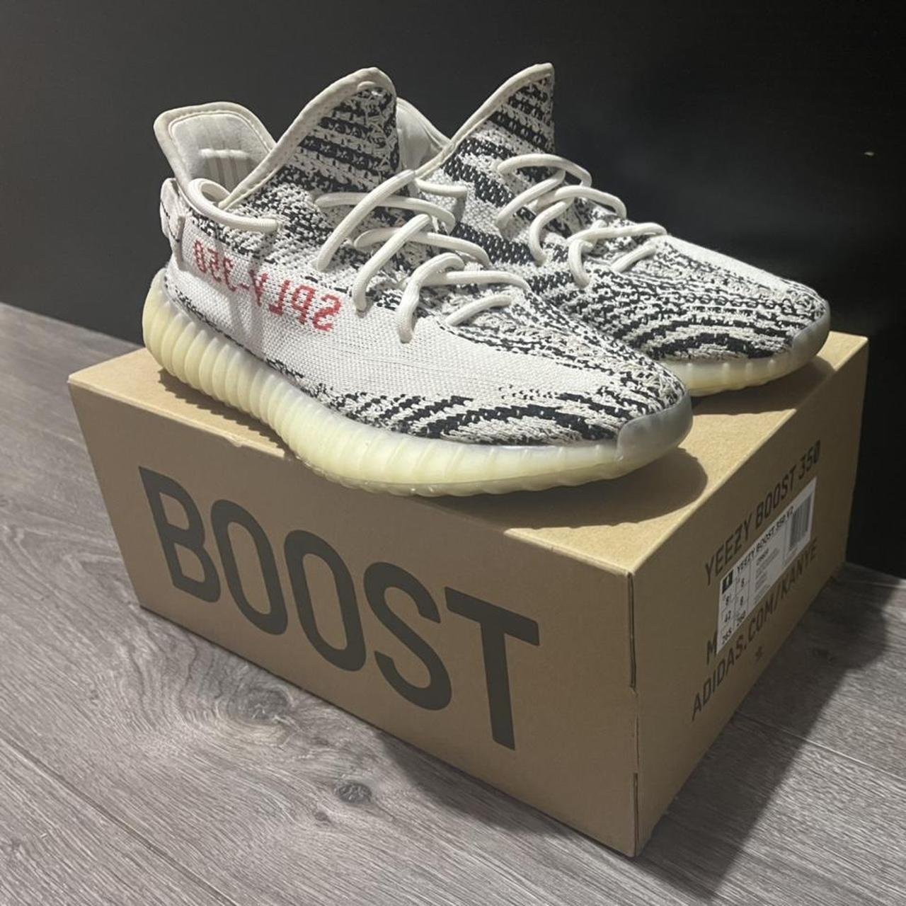 yeezy zebra trainers