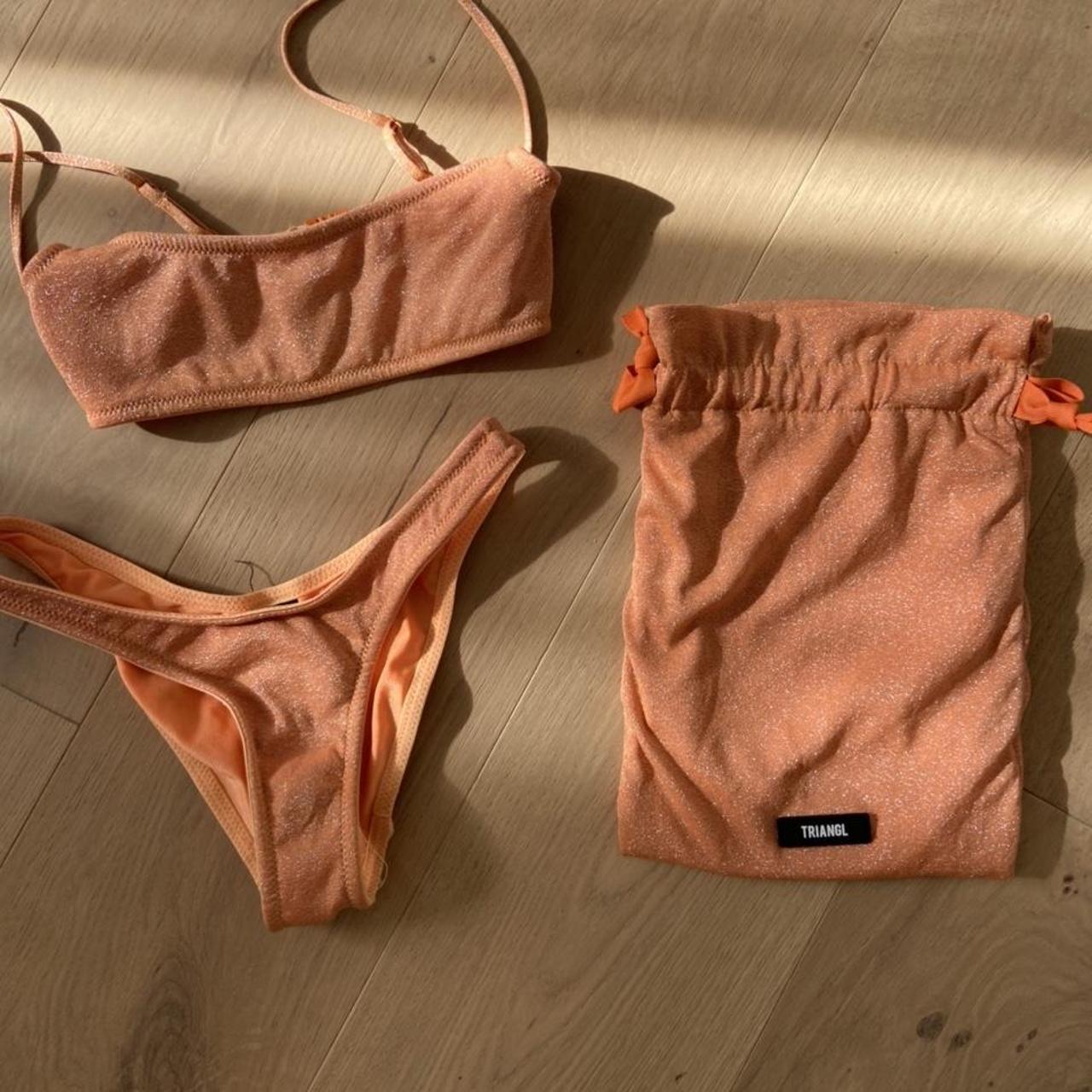 Triangl Bikini Set With Matching Drawstring Bag Depop 5825