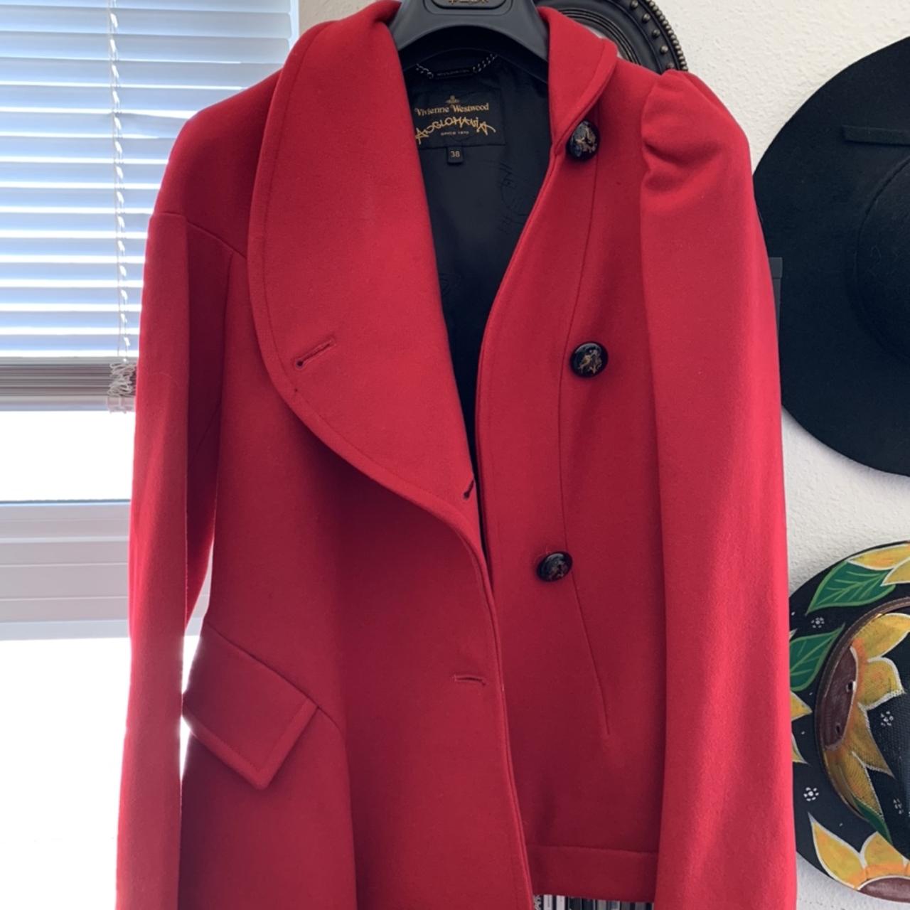 vivienne westwood x anglomania gorgeous red coat ️‍🔥... - Depop