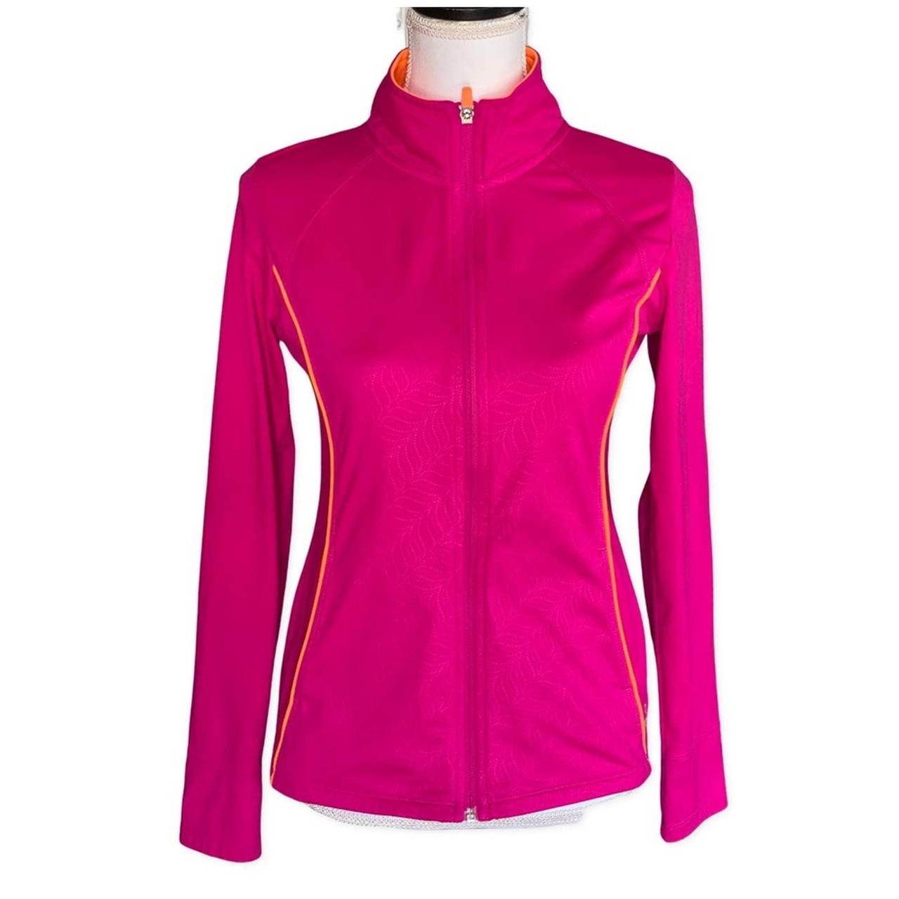 Spalding Women's Pink and Orange Jacket Depop