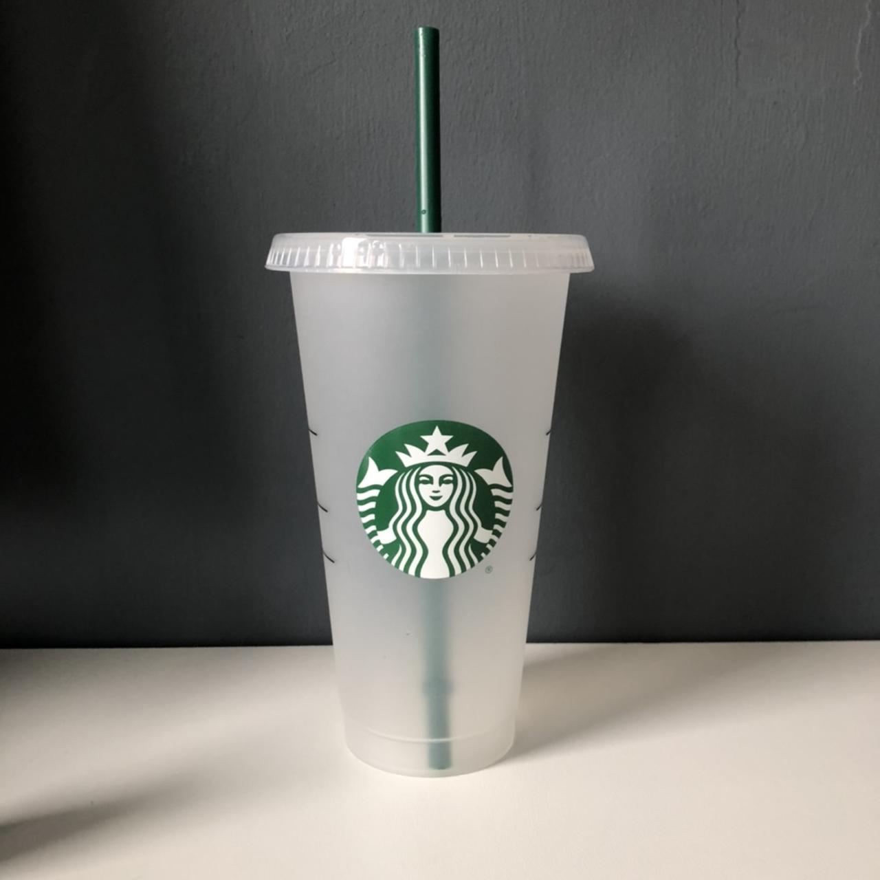 🎀 LV print Official Starbucks Cold Cup 🎀 Reusable - Depop