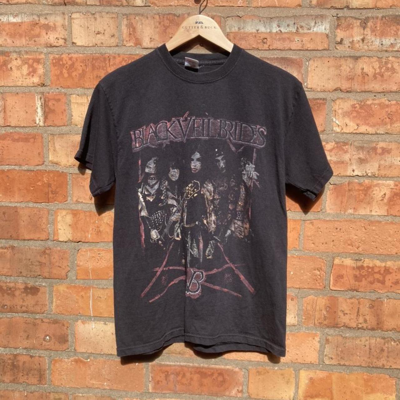 Fruit Of The Loom Black Veil Brides Print Tour... - Depop