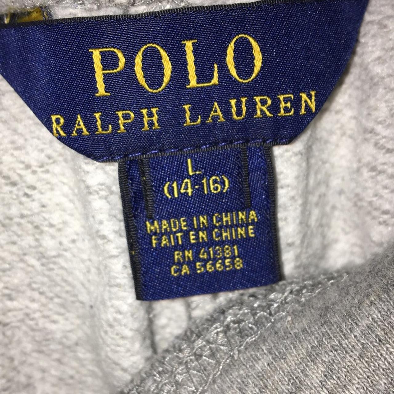 Really nice grey Ralph Lauren tracksuit, large kids... - Depop