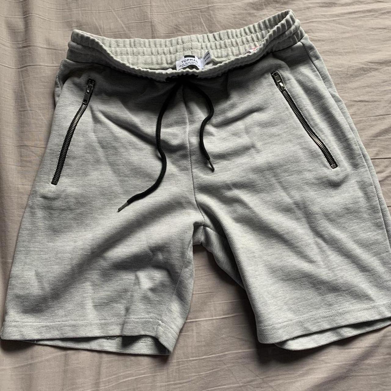 Topman shorts in grey Worn once - Depop