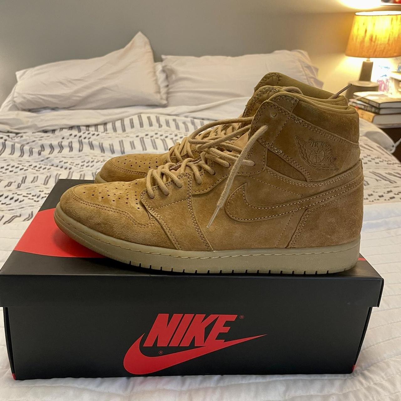 air jordan 1 retro high og men's wheat