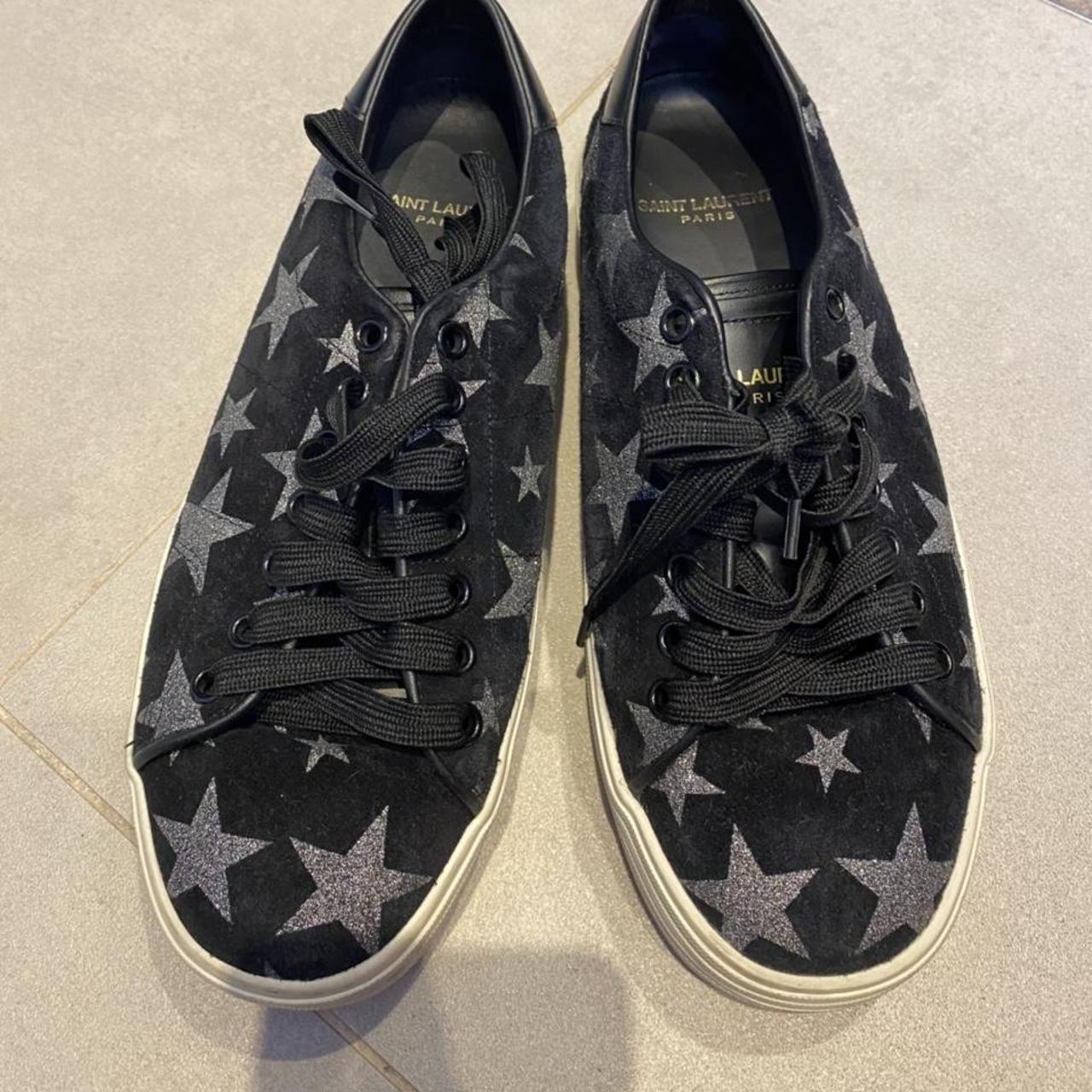 Saint laurent hotsell black star sneakers