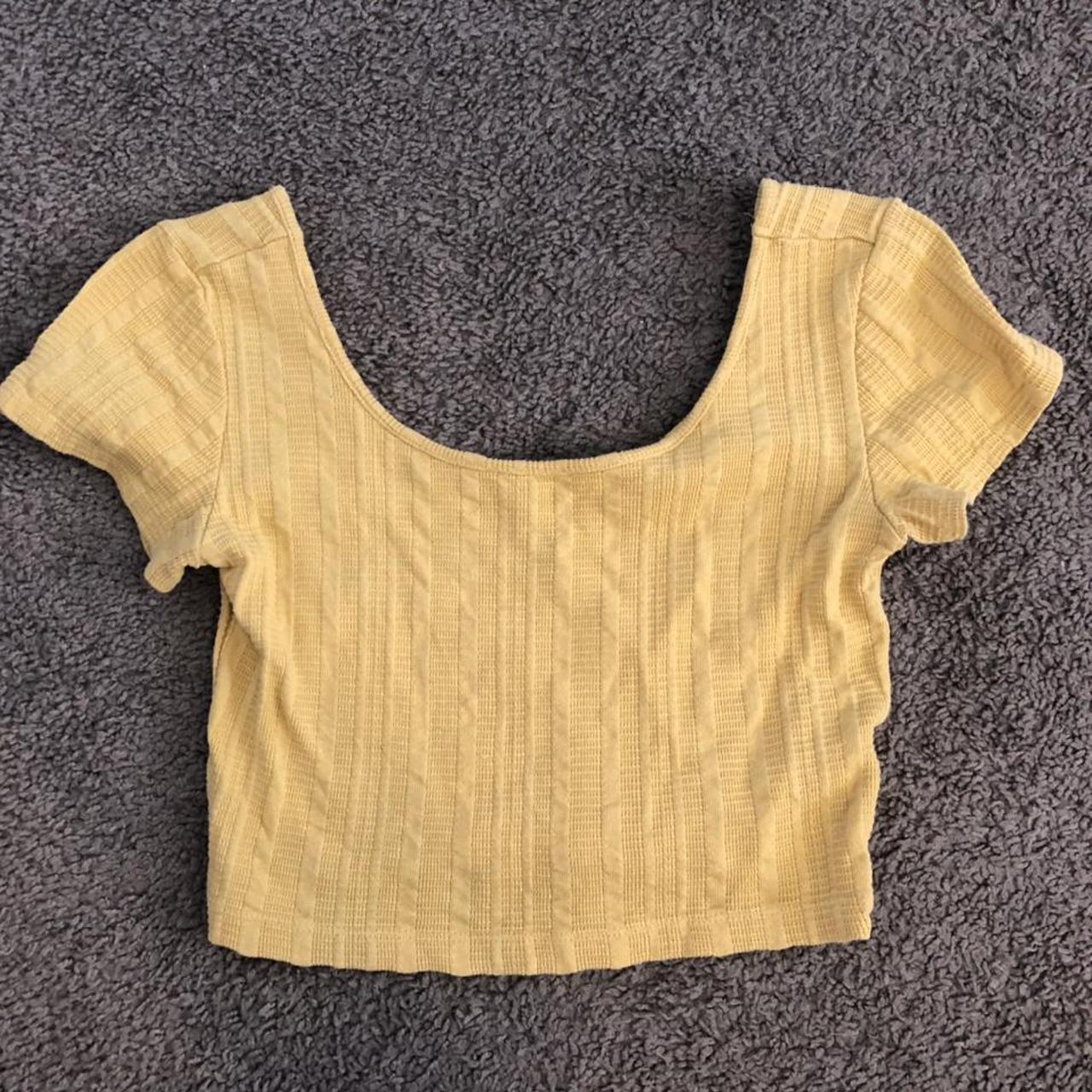 Yellow medium sized crop top. Please let me know if... - Depop