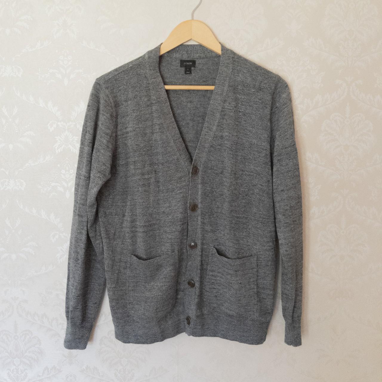 J.crew grey basic boyfriend cardigan Size