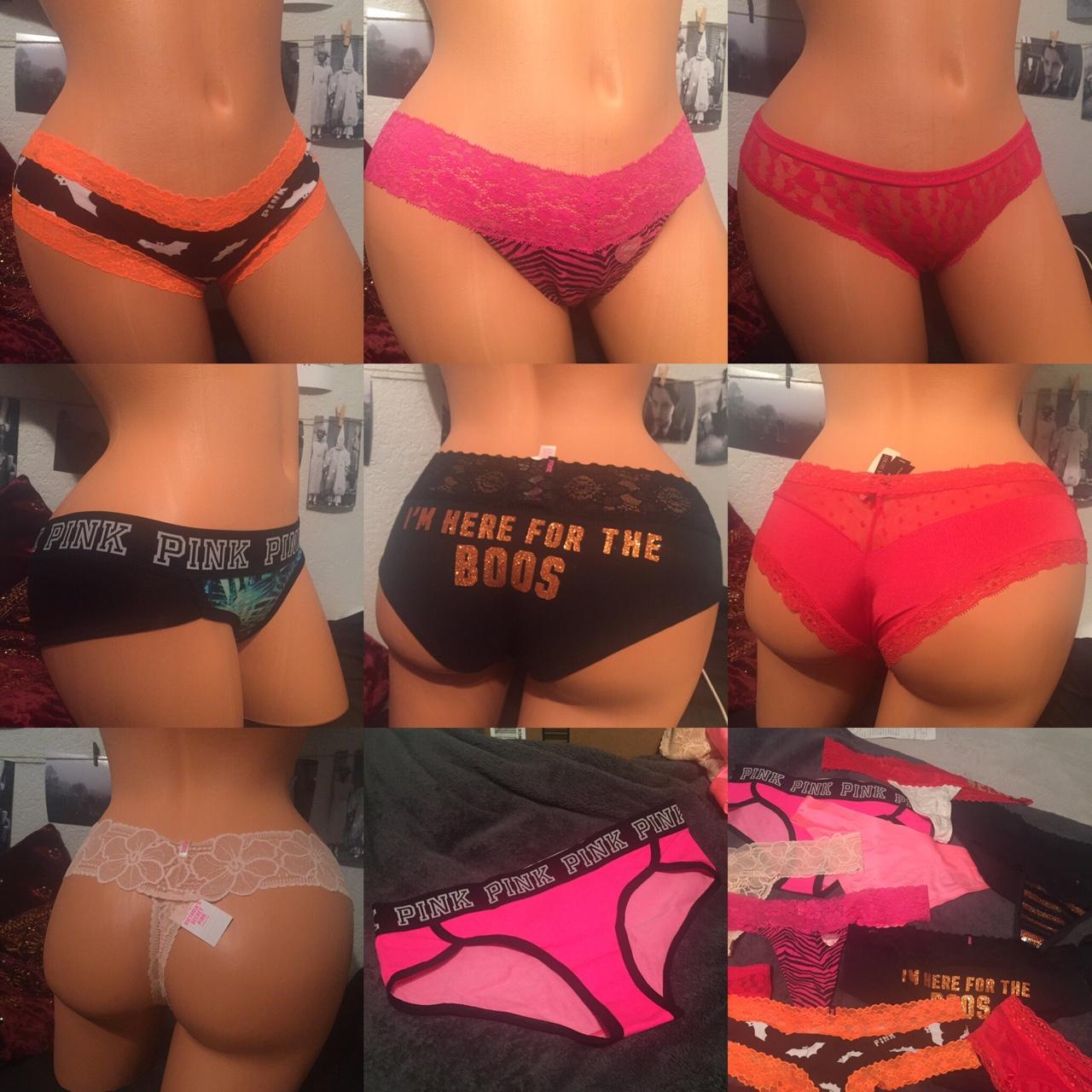 NEW Victoria's Secret PINK Panties Thong Bundle All - Depop