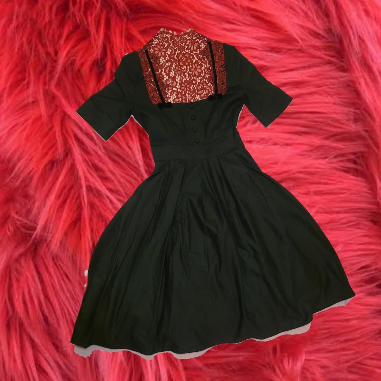 Women's Black and Red Dress | Depop