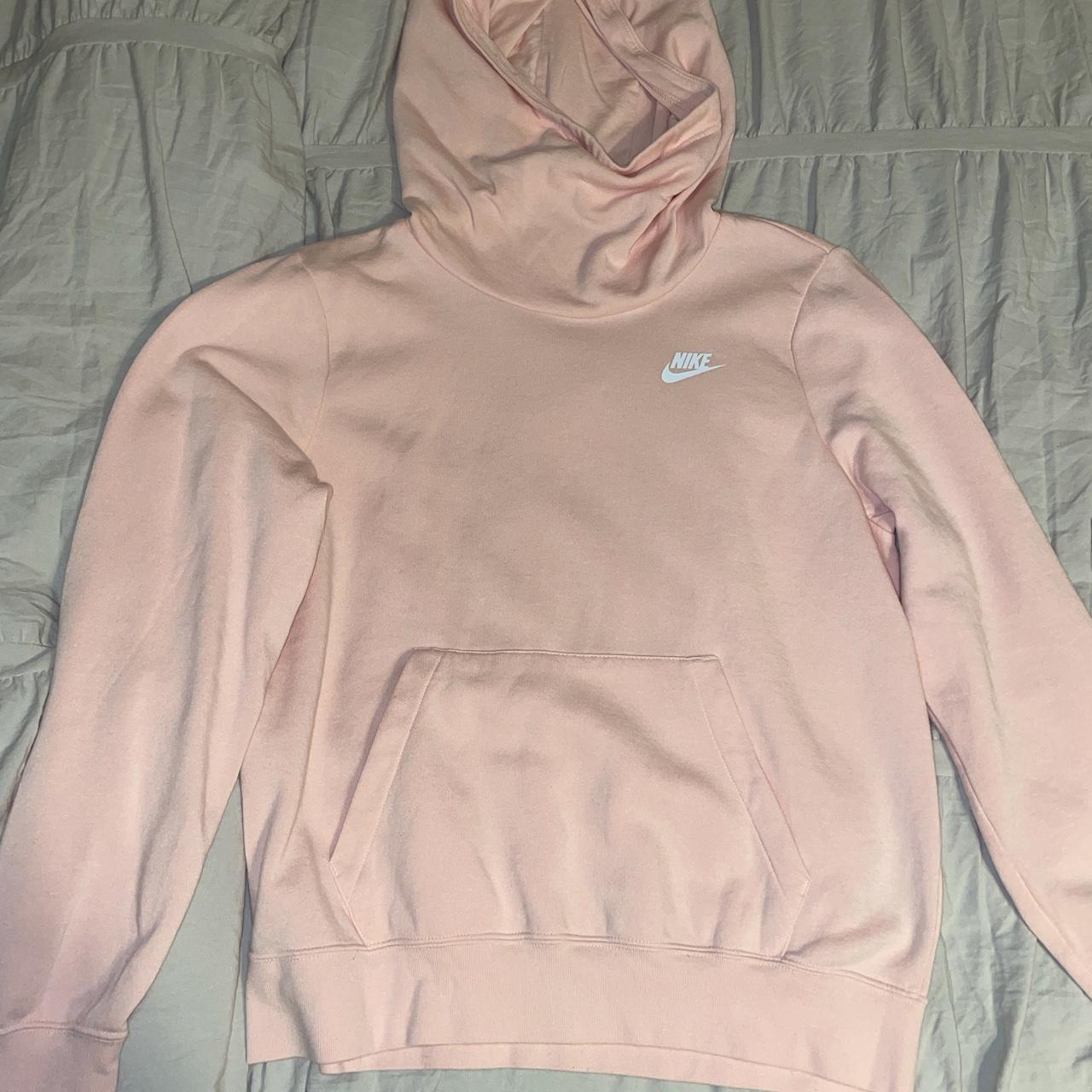 Nike Women’s Pullover Hoodie Size M Cute peachy/pink... - Depop