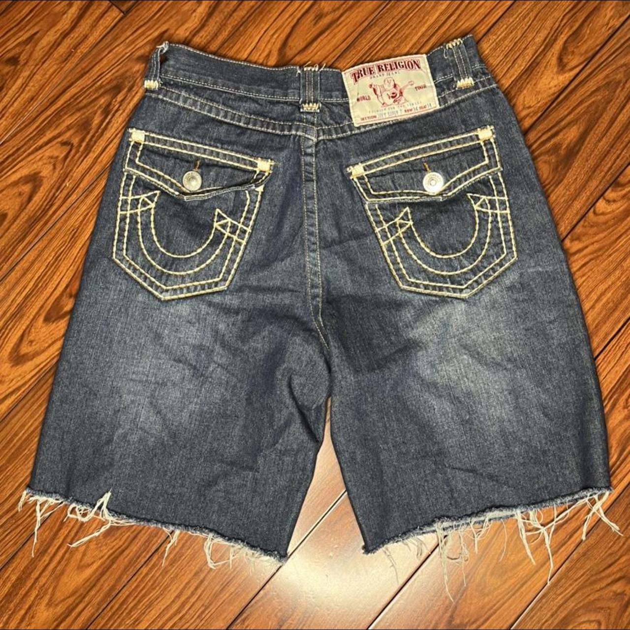 True Religion Super Joey T Shorts -Great Condition... - Depop