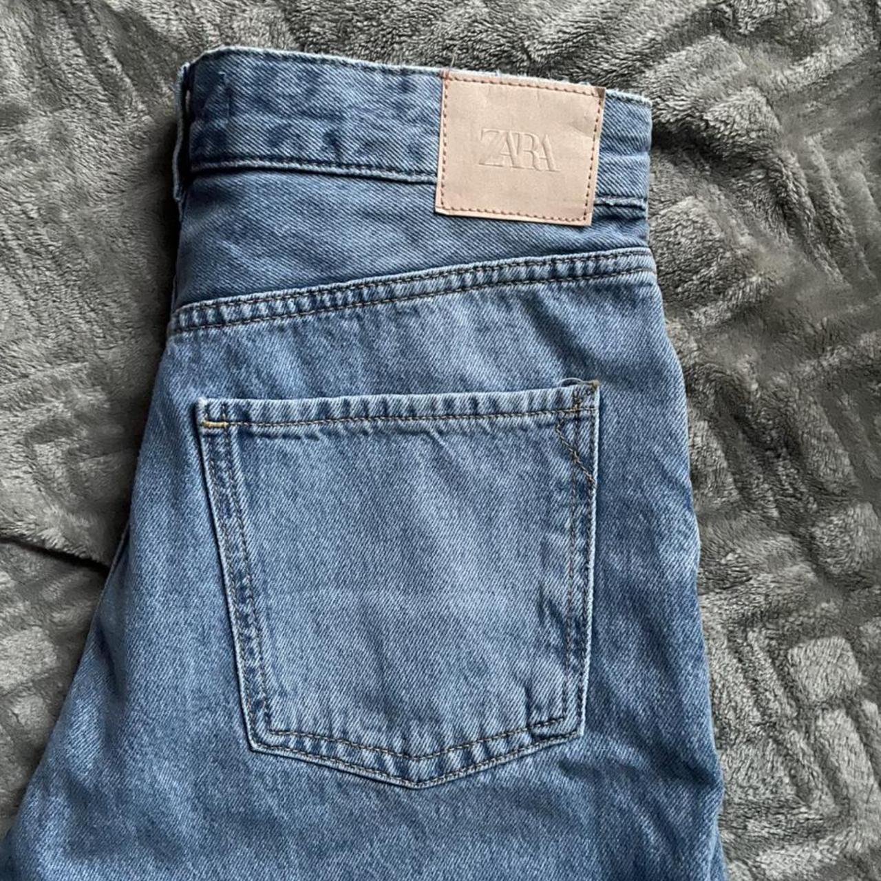 These girlfriend Zara jeans I will say unisex they... - Depop