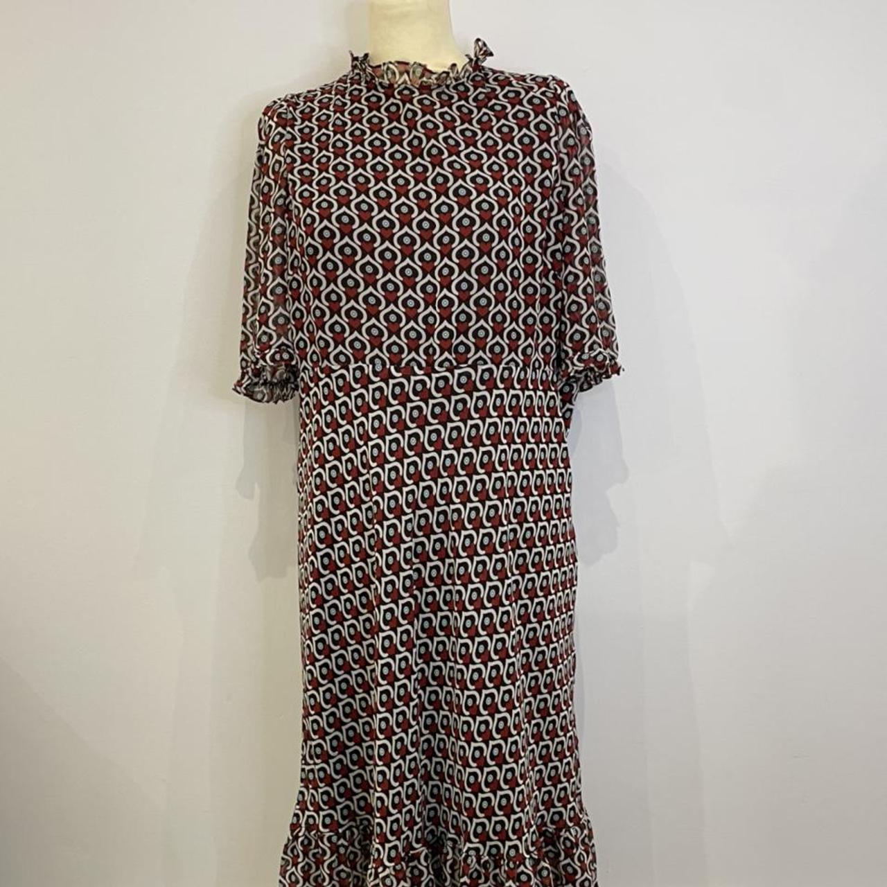 Zara women dress with red hearts - Depop