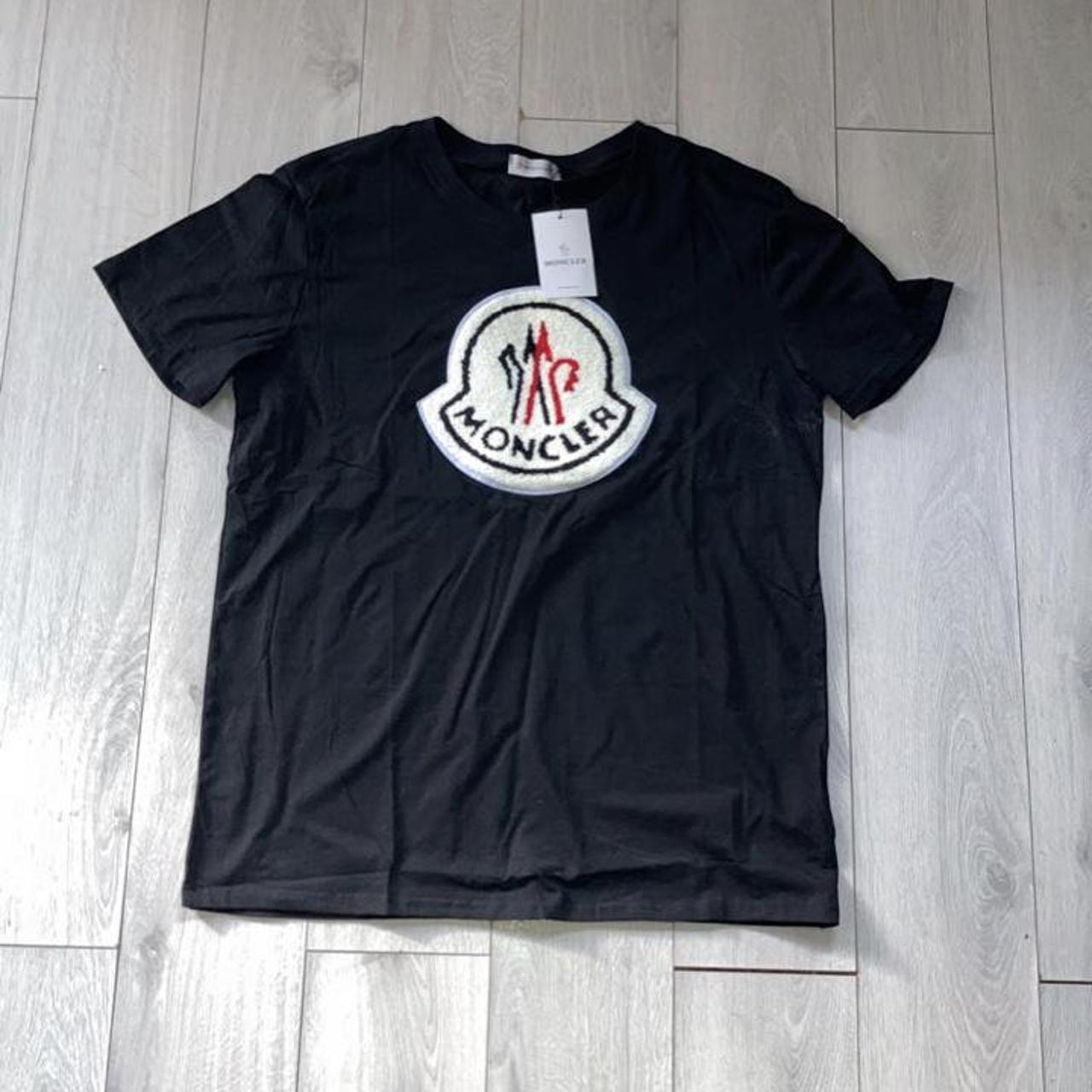 Moncler big badge t shirt best sale