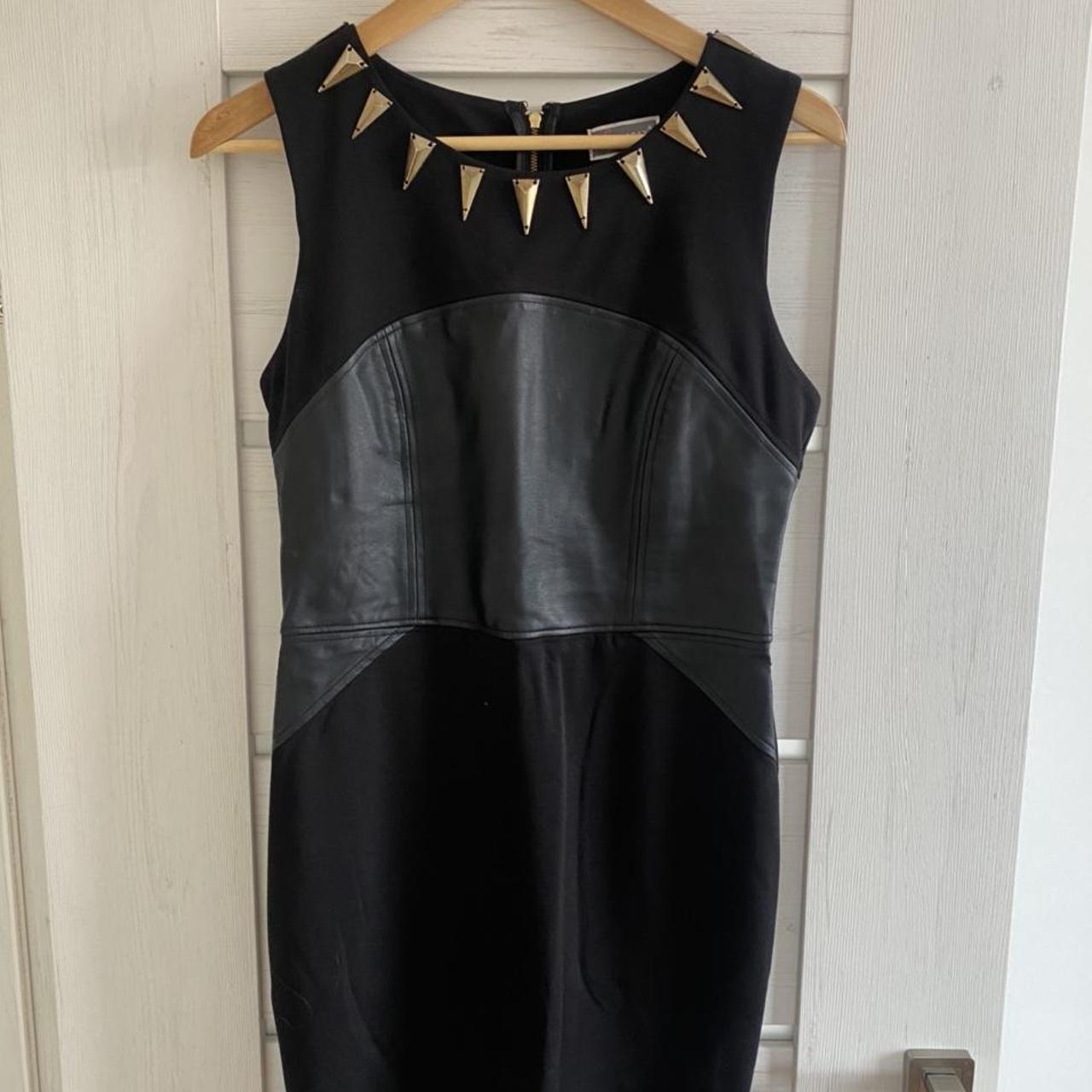 Lipsy black and gold on sale dress