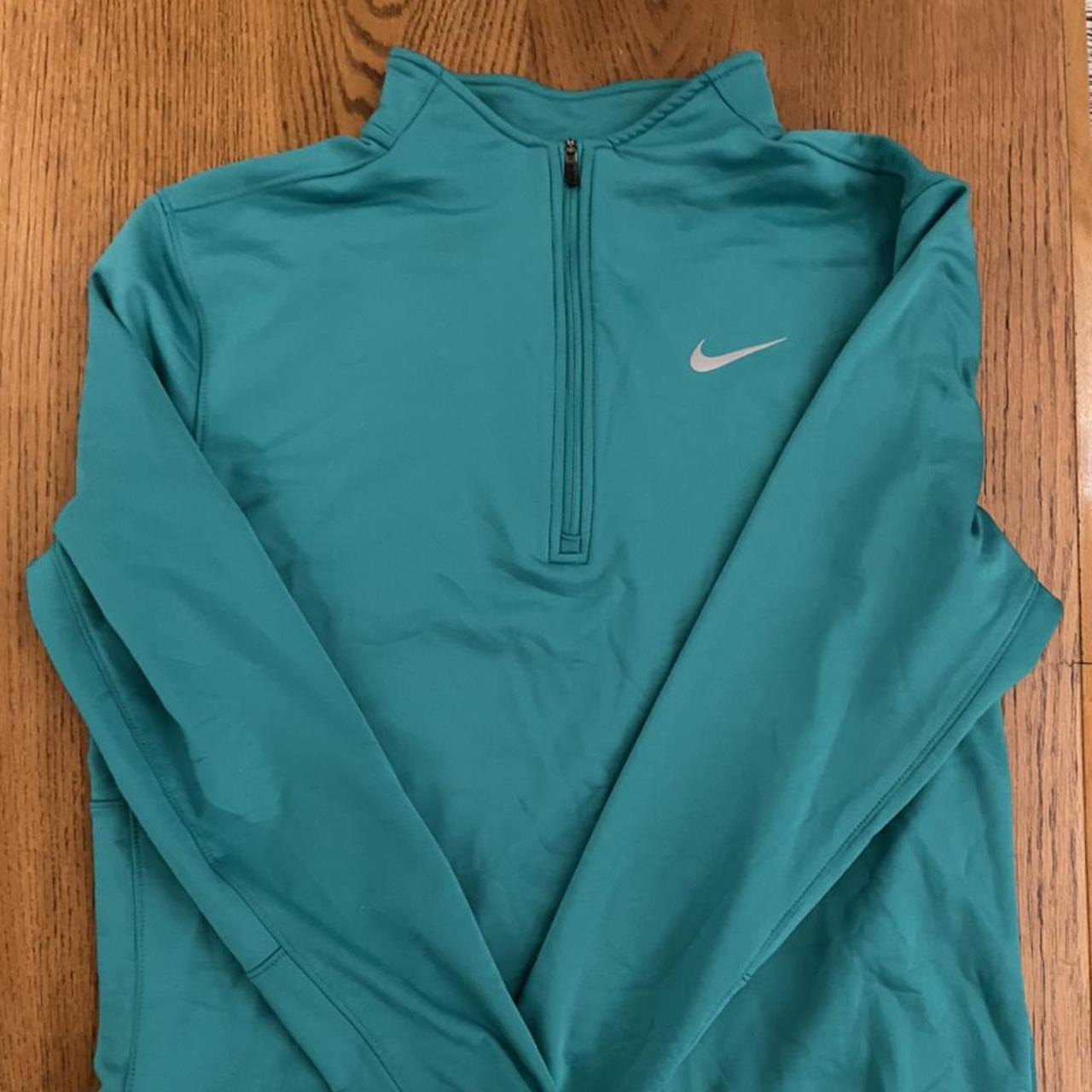 nike turquoise half zip