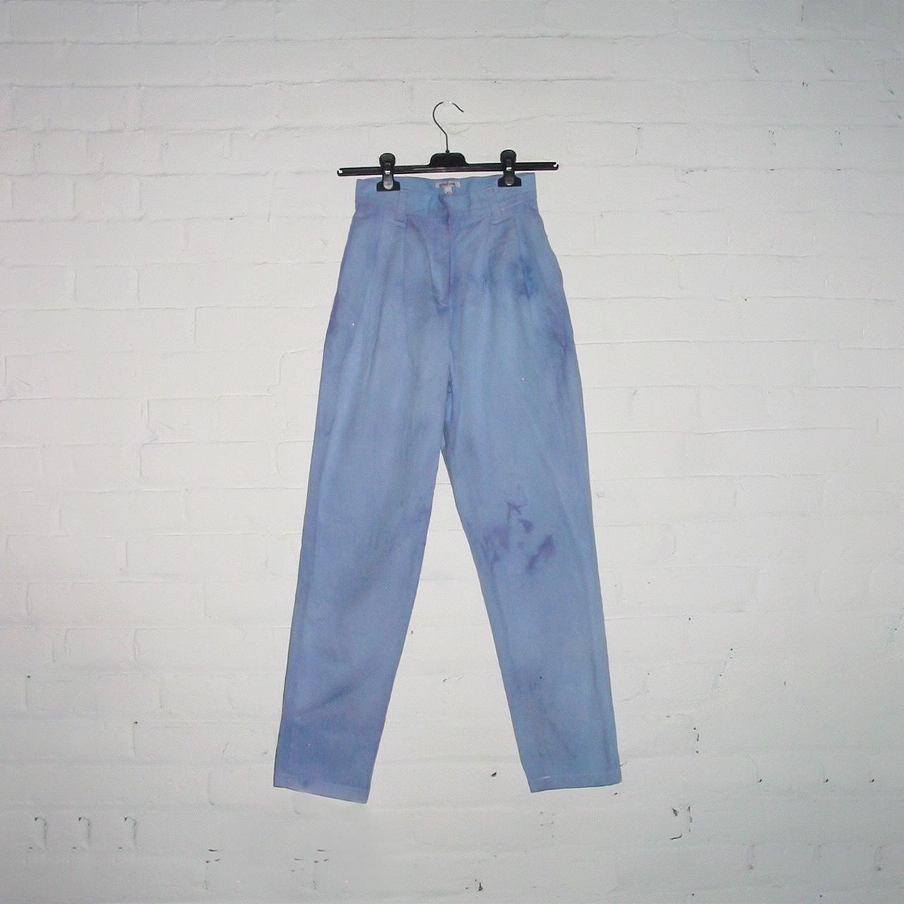 Women's Blue and Purple Trousers