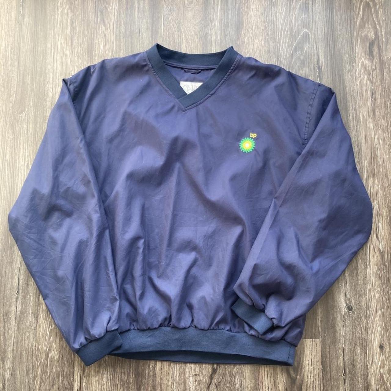 BP Vintage Gas Station Pullover Windbreaker Tag... - Depop