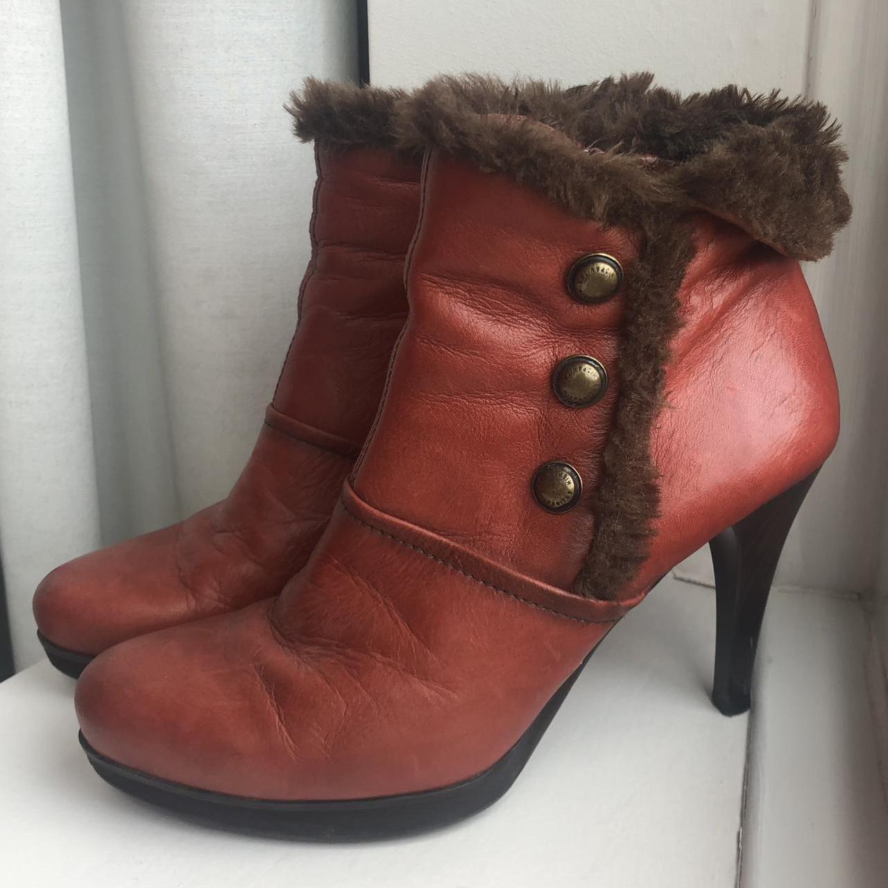 Burnt orange hot sale boots