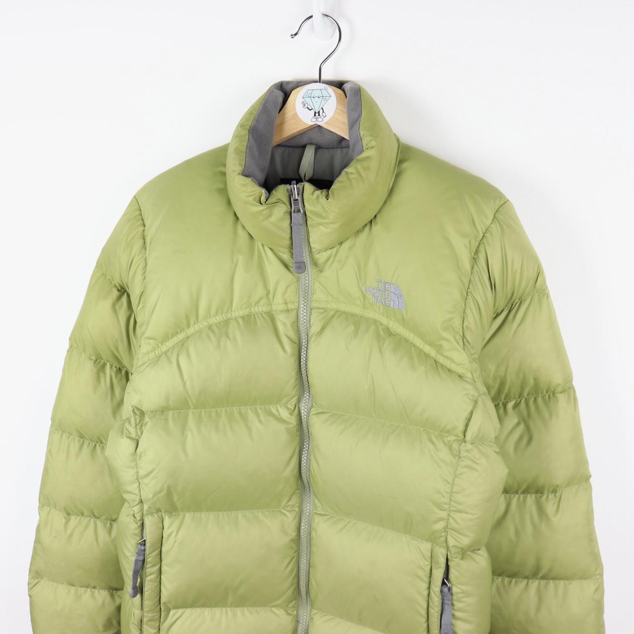 sage green north face jacket