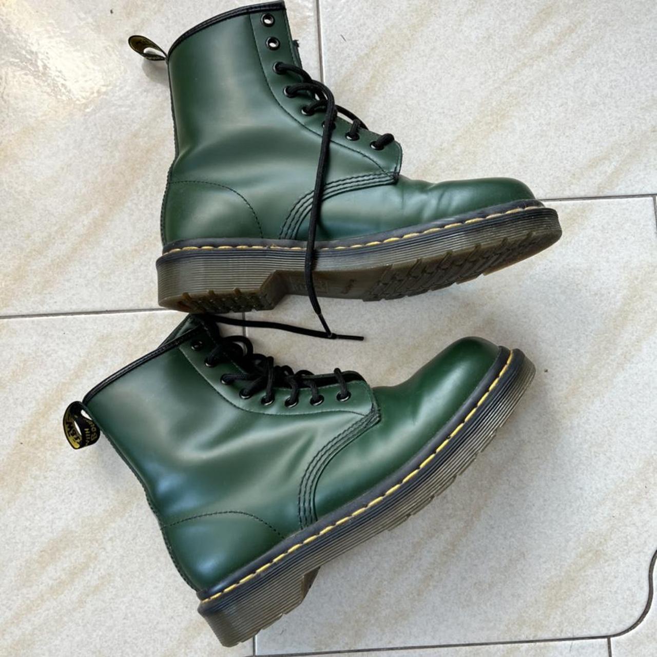 Dr Martens 1460 Boots Forest Green Size UK 4 AU 6... - Depop