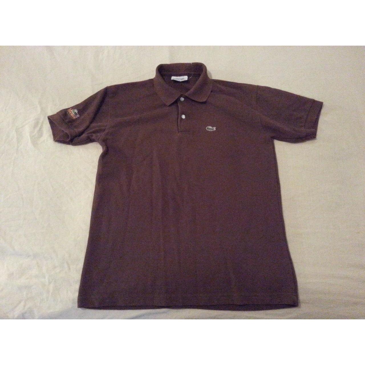 brown lacoste polo