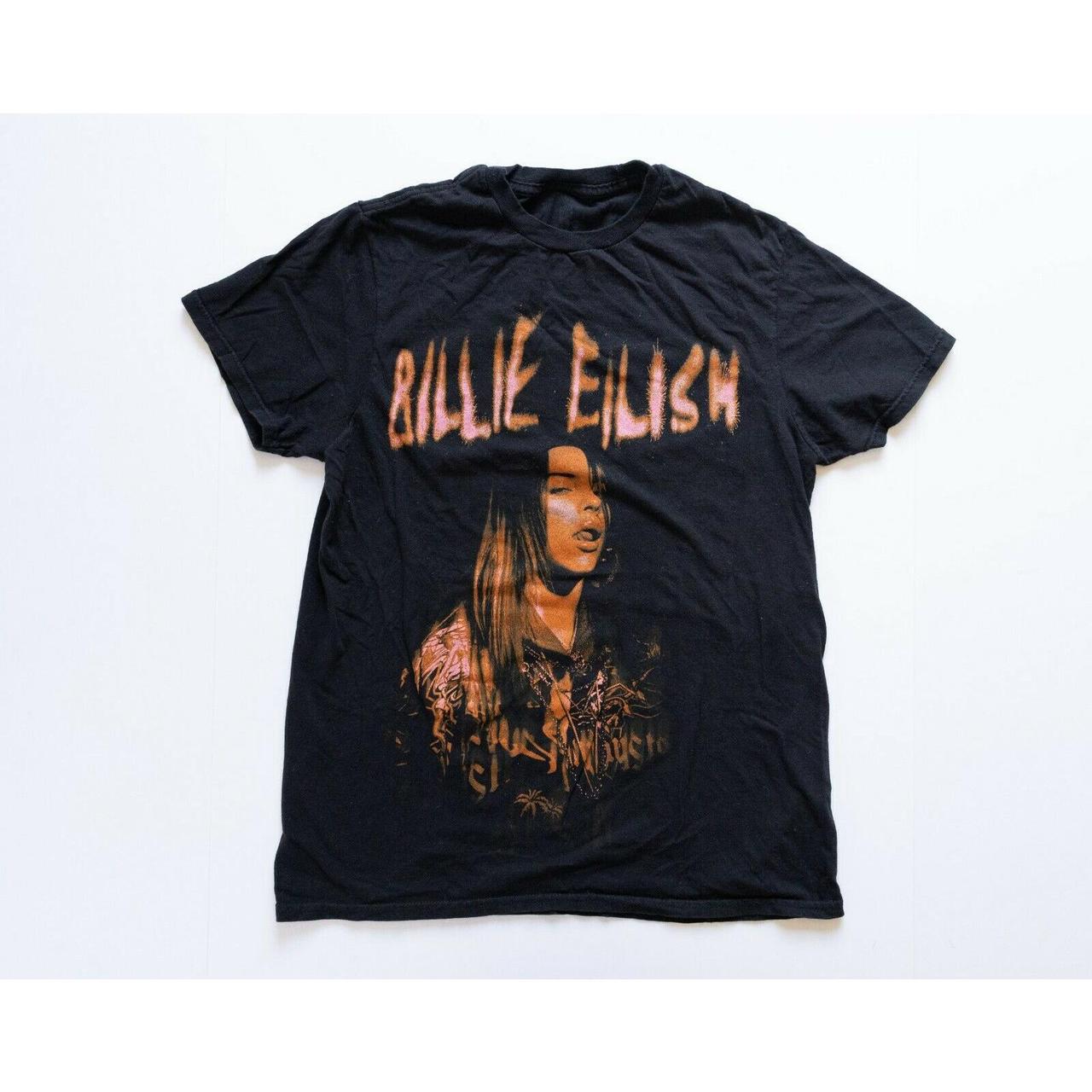 Billie Eilish Shirt Adult Medium Black Short Sleeve... - Depop