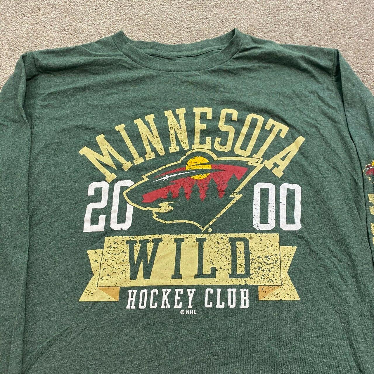 Minnesota Wild Hockey Long Sleeve Tee in excellent - Depop