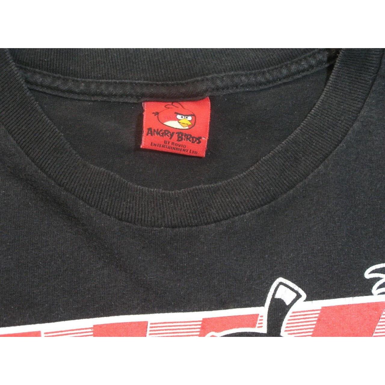 Angry Birds & Pigs Kids T-shirt. Shirt sleeve black - Depop