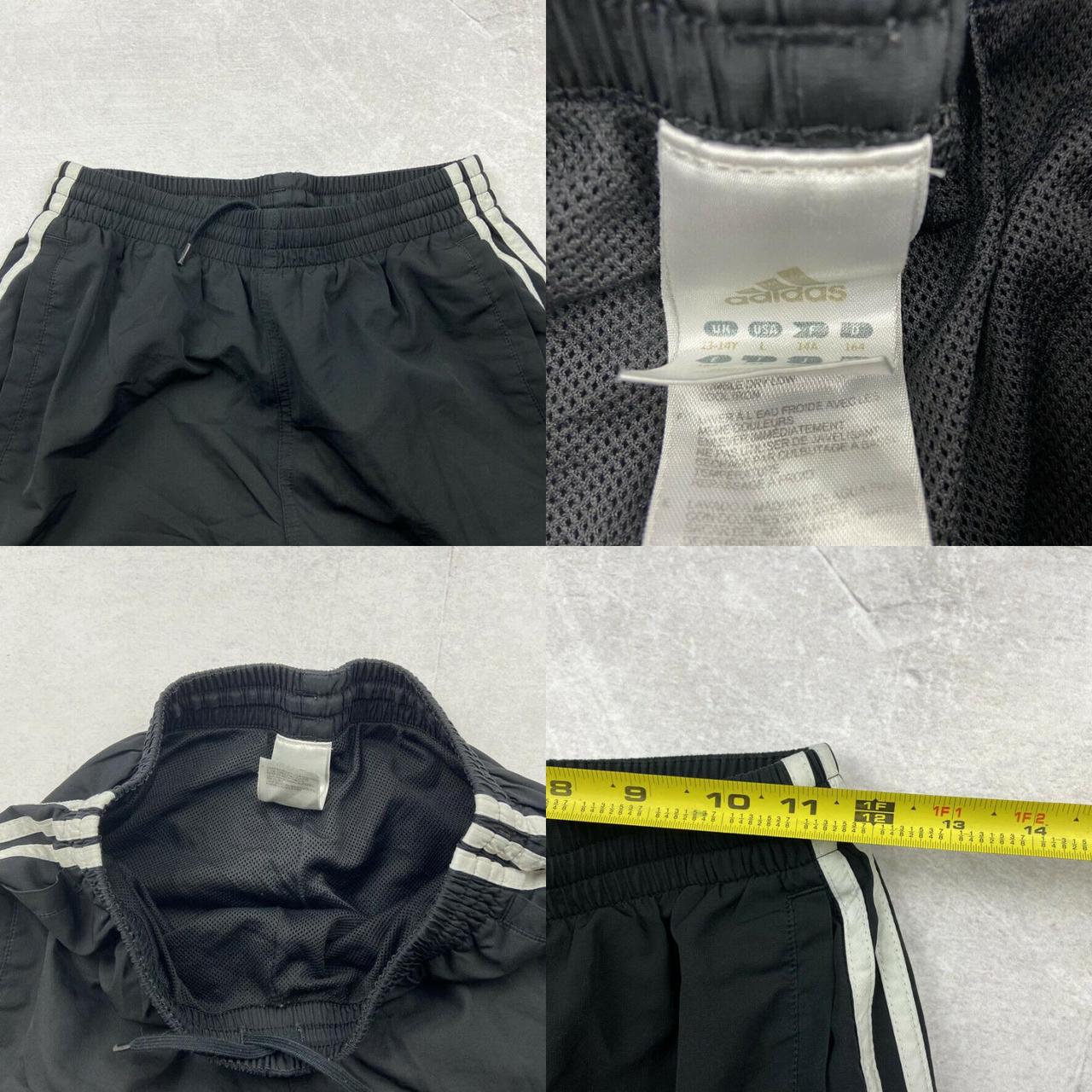 Adidas Youth Track Pants Size L Large Black 3... Depop