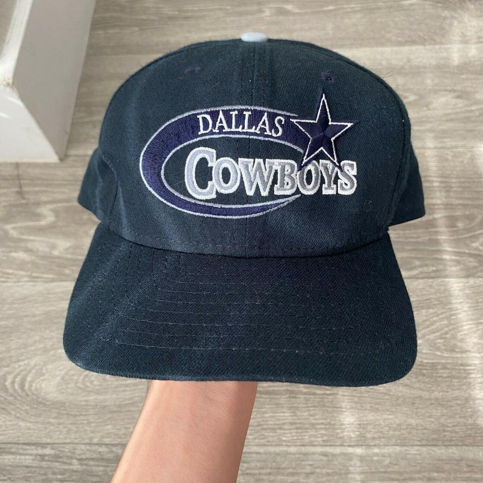 VINTAGE Dallas Cowboys Hat Cap Size Stretch Fit Gray - Depop