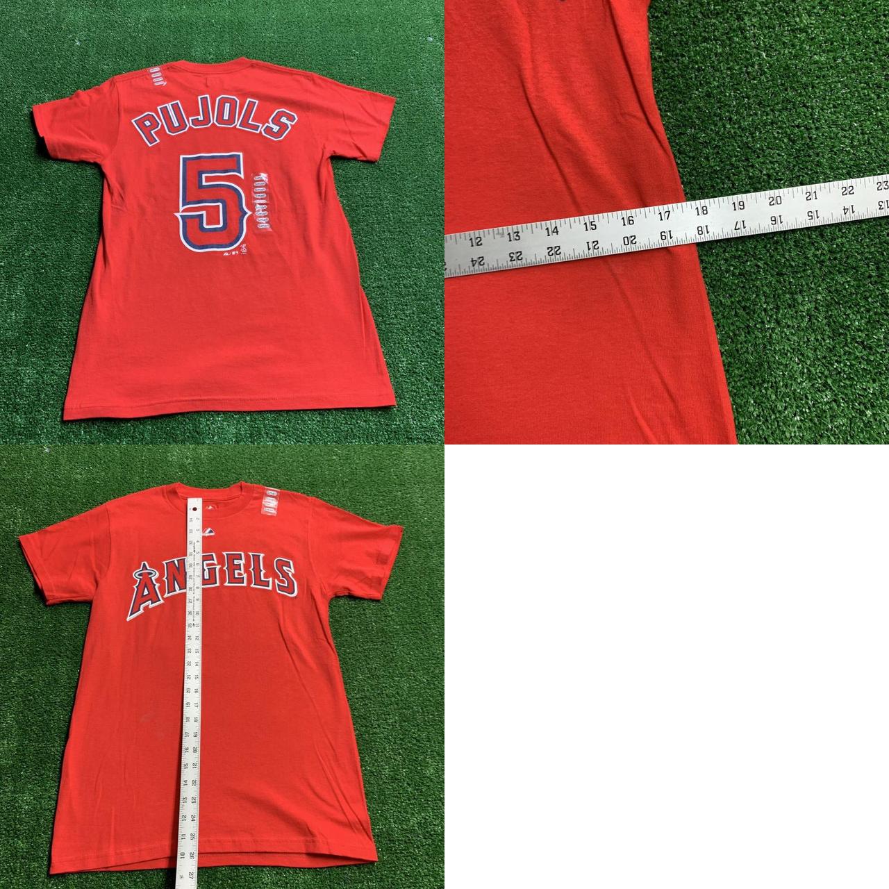 Red Angels Albert Pujols Jersey Tee Size L, - Depop