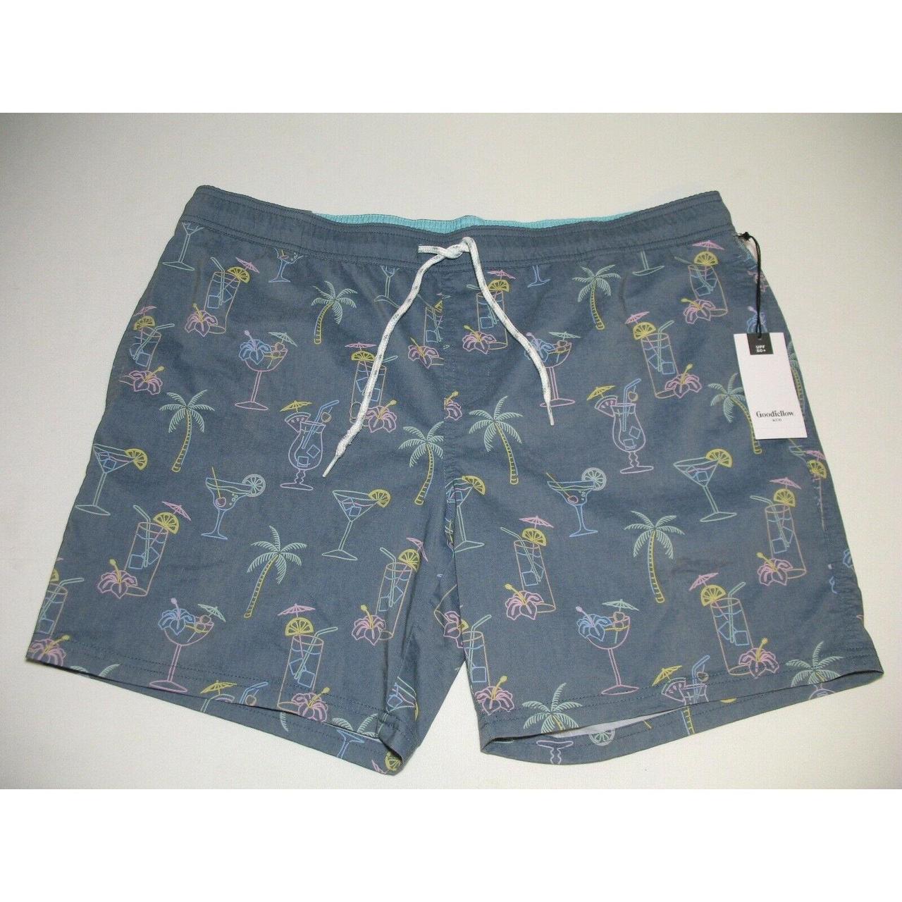 New Goodfellow Swim Trunks Size XL Palms and... - Depop