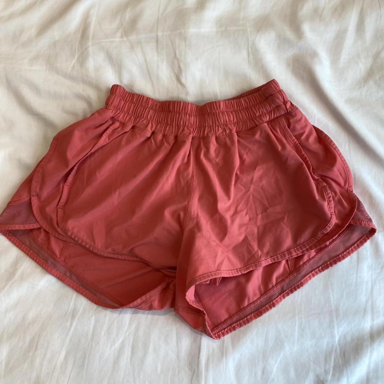 Lulu shorts with zipper pocket on side. Small stains... - Depop