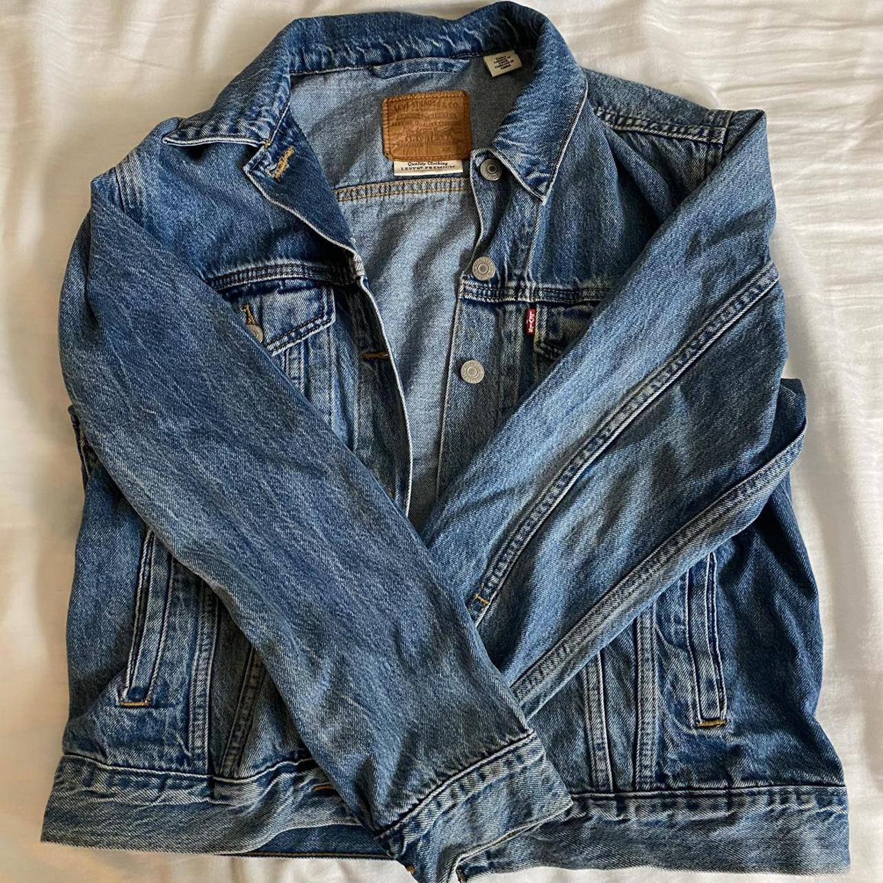 Levi’s Denim Jacket •top denim quality🤩 worn only... - Depop