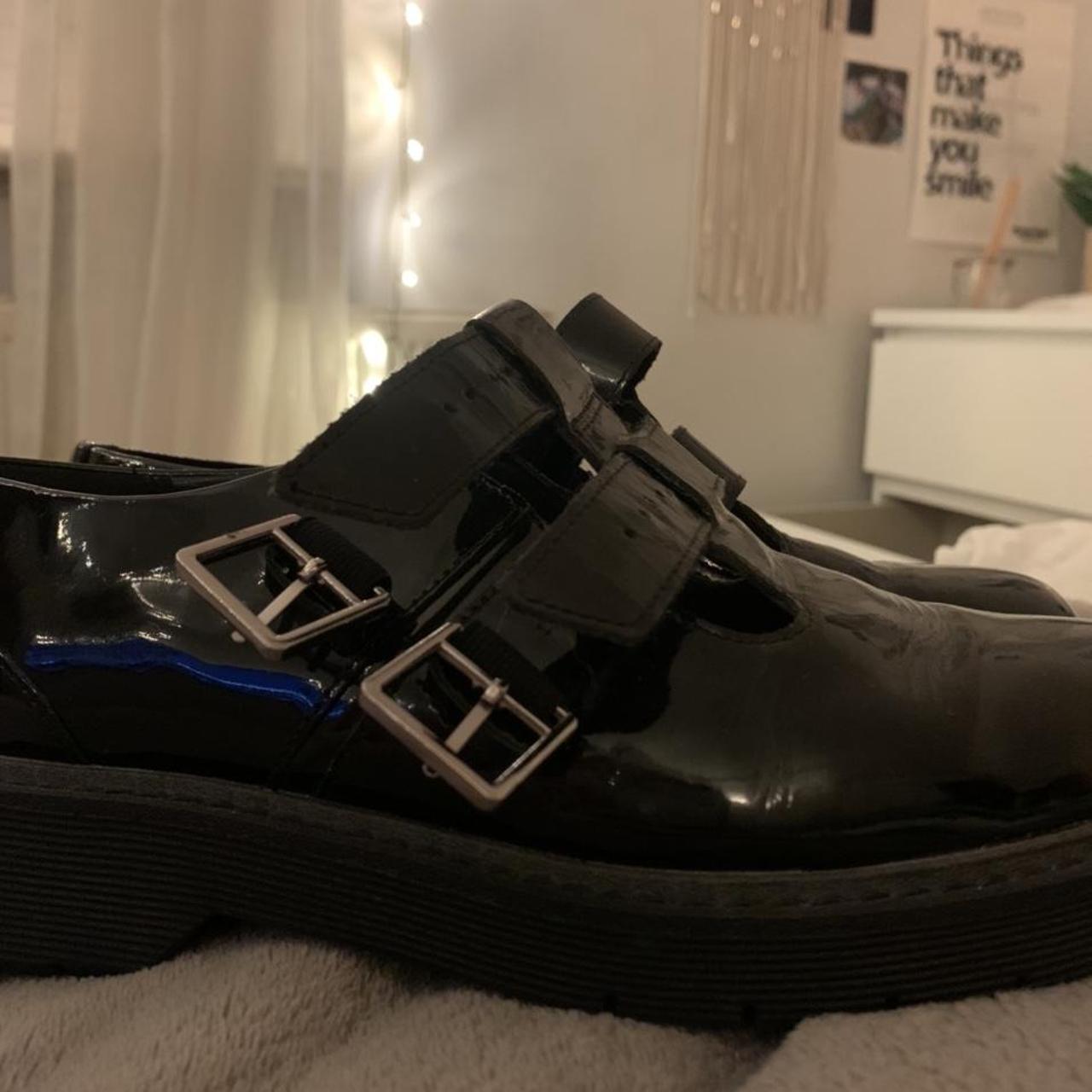 clarks patent brogues