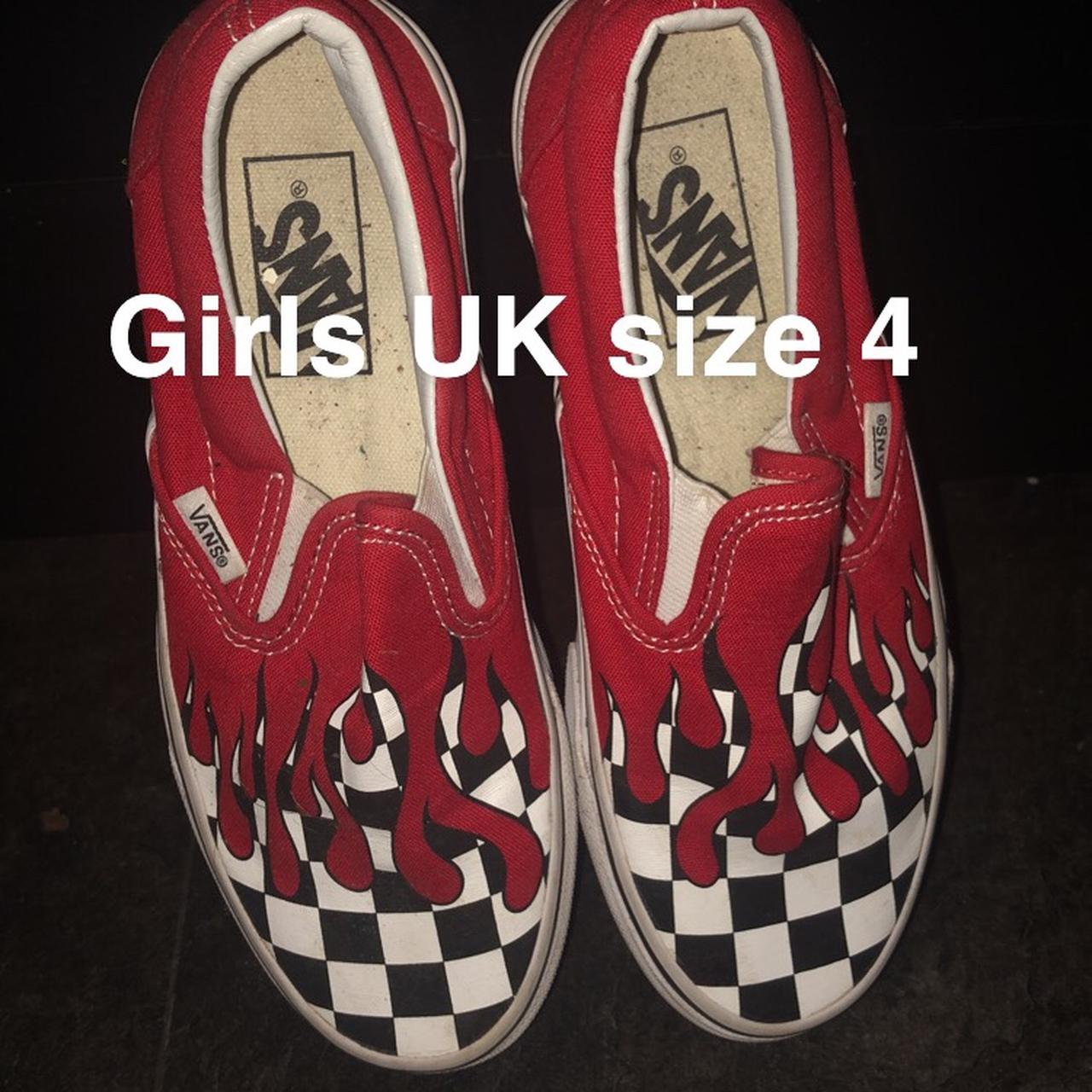 Vans size 4 on sale girls