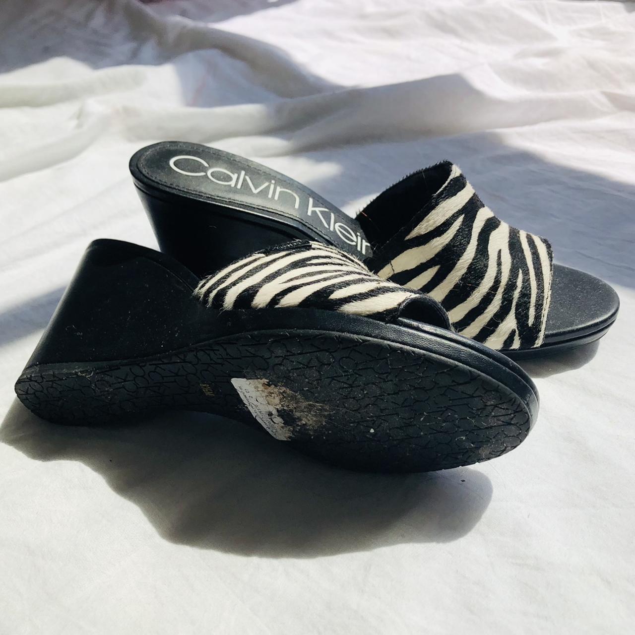 calvin klein britta wedge sandals
