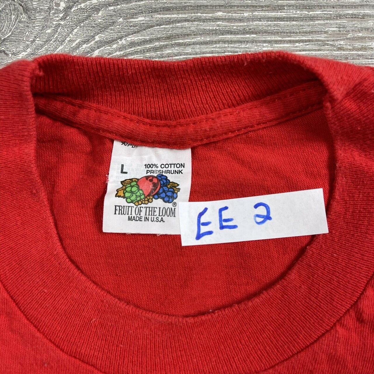 Vintage 80's Fruit of the Loom Large Pocket T Shirt... - Depop