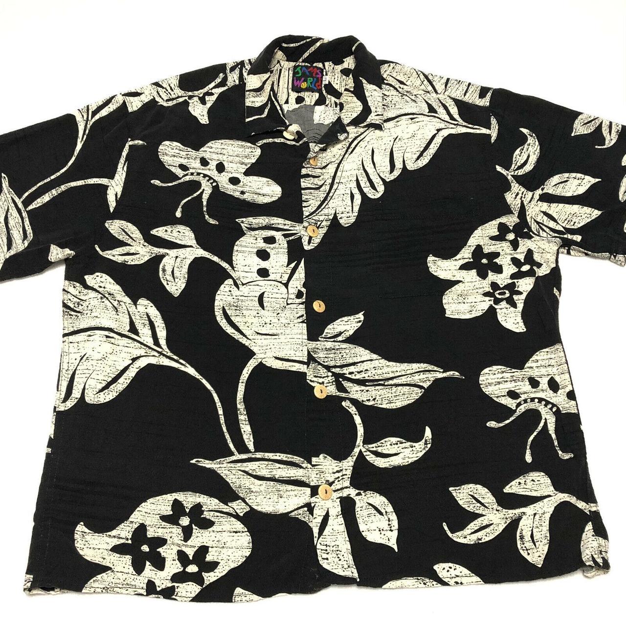 Jams World Men's Black and White Tshirt Depop