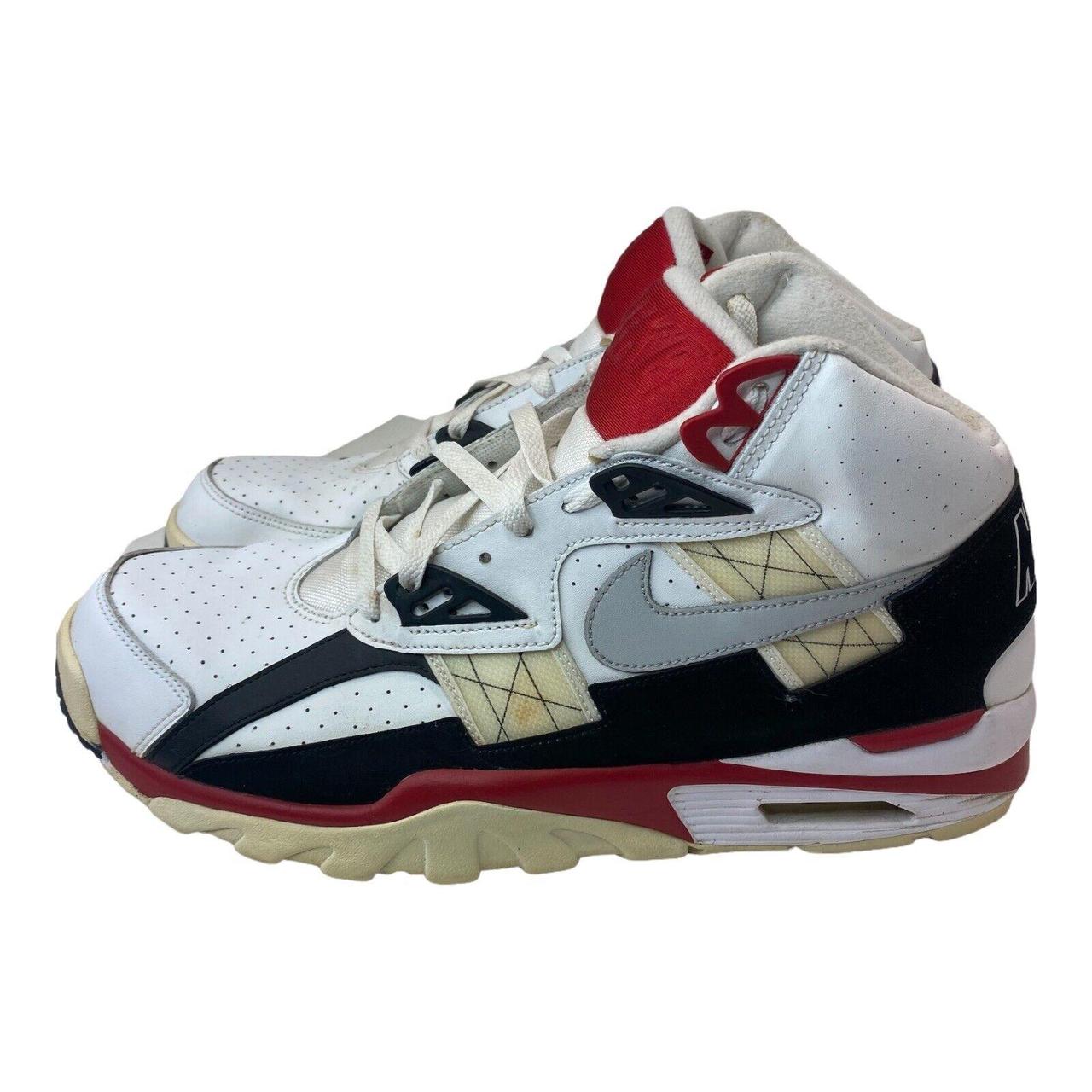 Nike Air Trainer High SC Bo Jackson 302346-100 White Varsity Red Mens 6